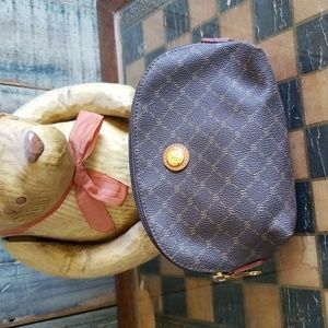 Rioni Signature Small Brown Cosmetic Bag